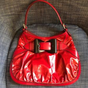 Vintage 90’s Gucci Queen Bow Hobo Bag - Red